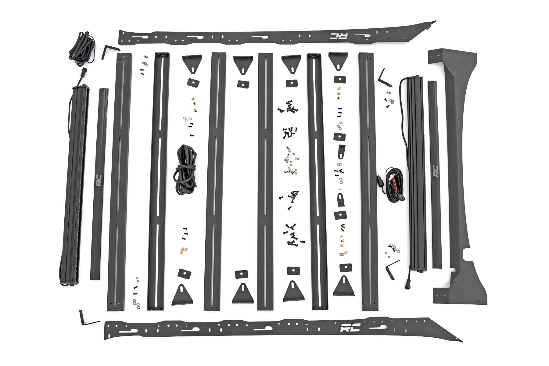 51022 Roof Rack | FR & RR 40 Inch Single Row BLK LEDs | Ford F-150 (15-18)