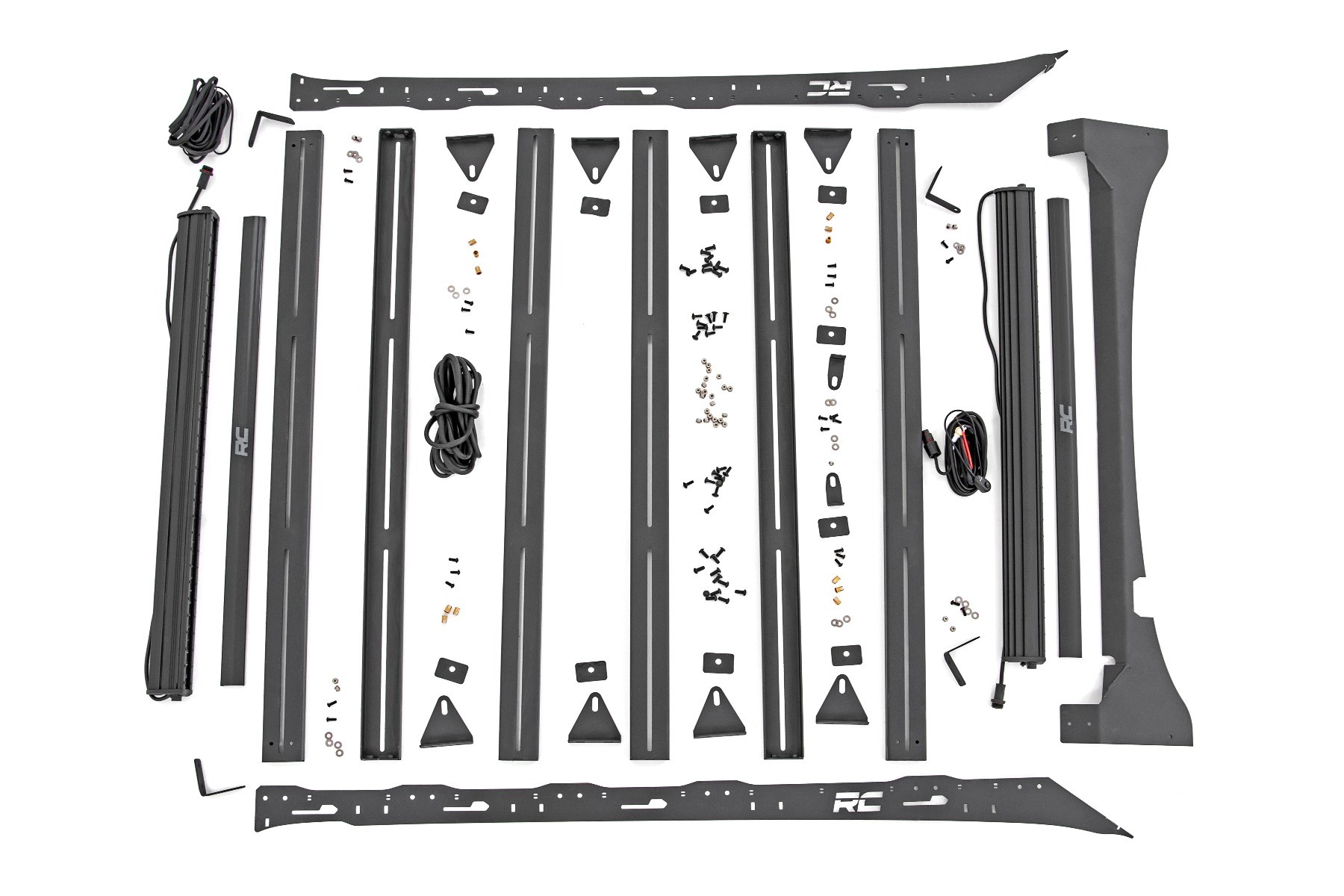 51025 Roof Rack | FR & RR 40 Inch Single Row BLK LEDs | Ford F-150 (19-20)
