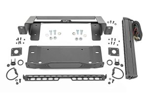 High Winch Mount | All Models | 20 Inch Black Single Row LED | Ford Bronco (21-23)