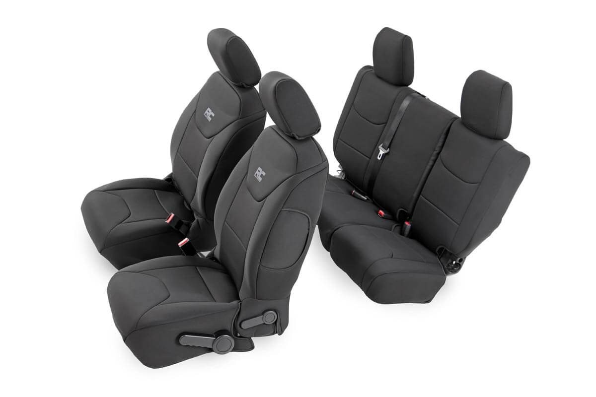 RC-91002A Seat Covers | Front and Rear | Jeep Wrangler JK 2WD/4WD (2008-2010)