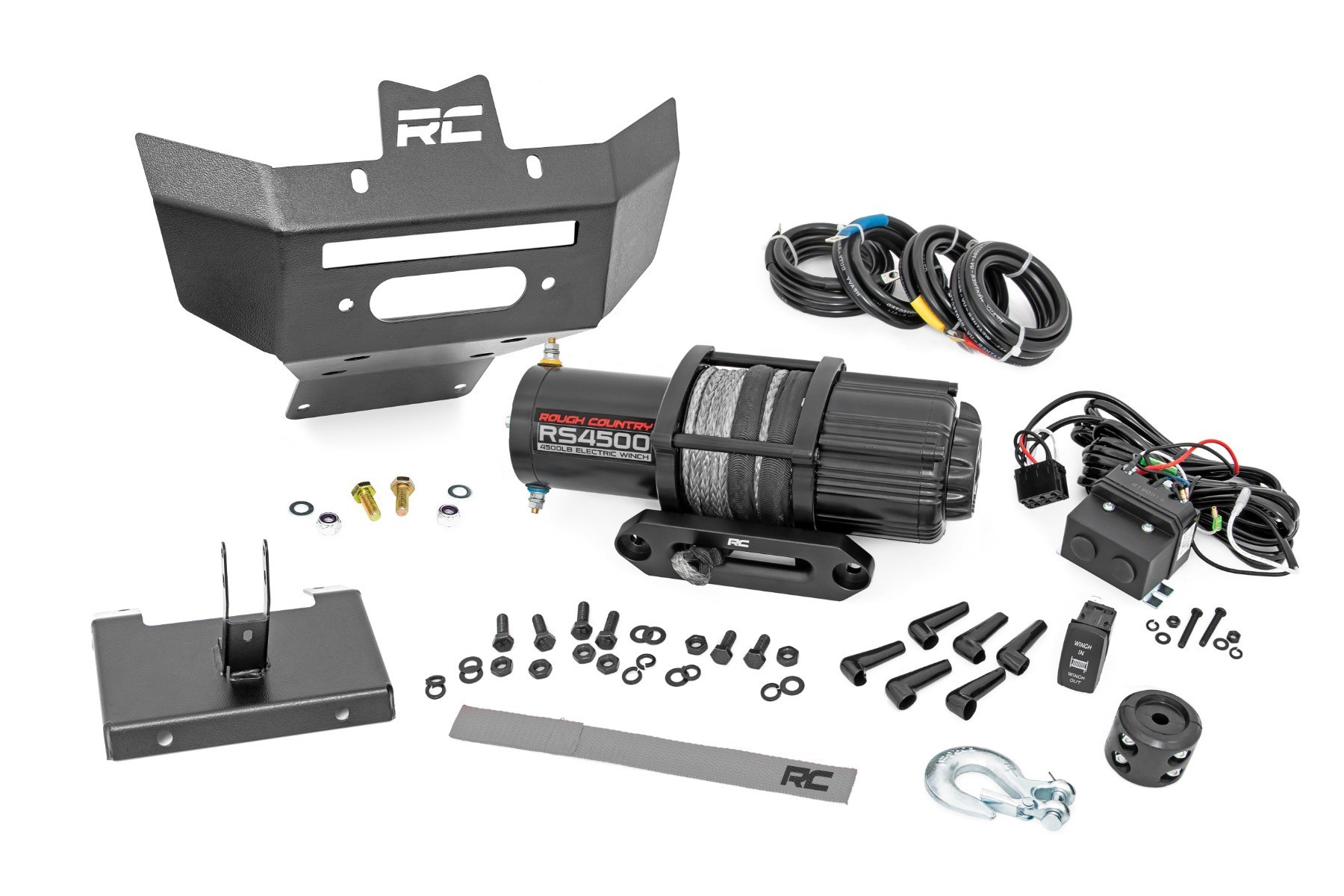 Front Winch Bumper| with Winch RS4500S (4500 lbs) | Synthetic Rope | Can-Am Renegade