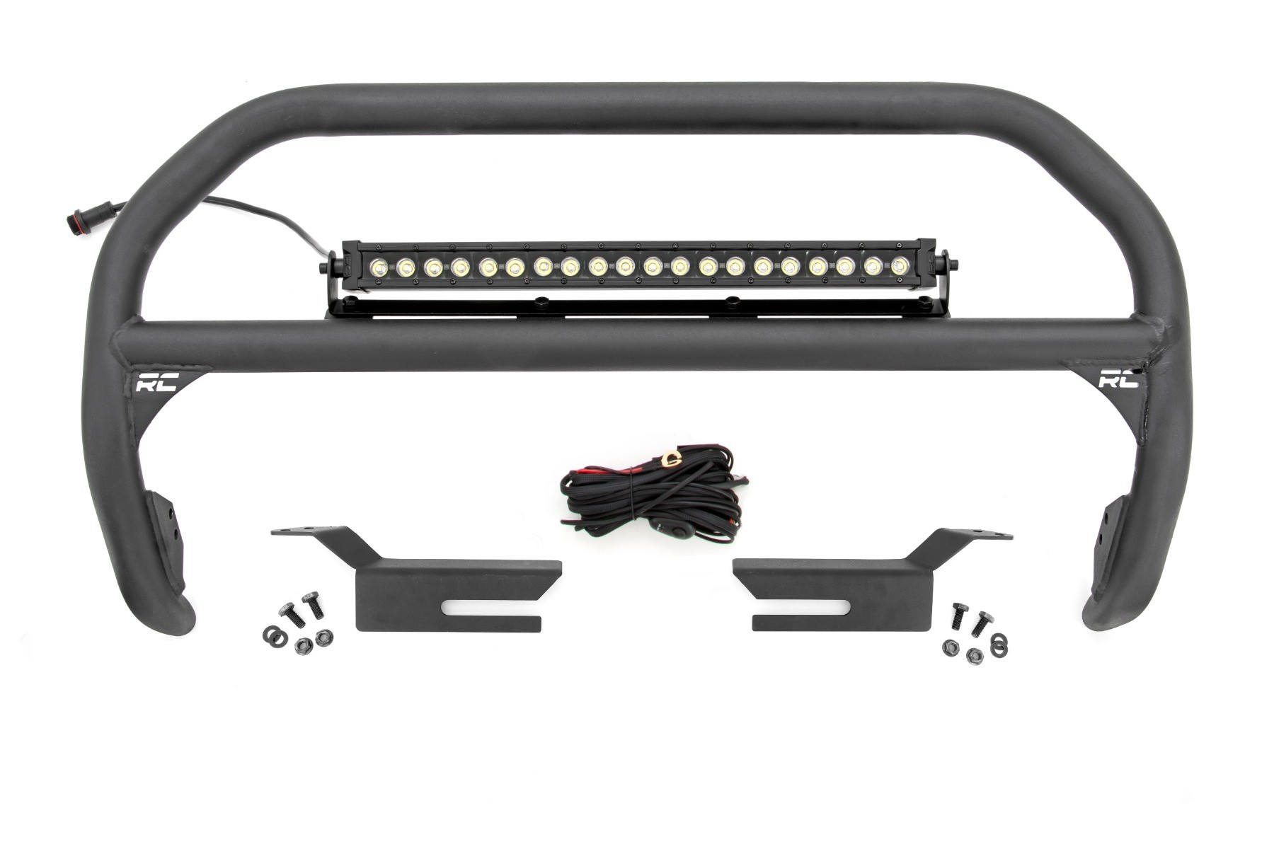 51047 Nudge Bar | 20 Inch BLK DRL Single Row LED | Ford Bronco 4WD (21-23)