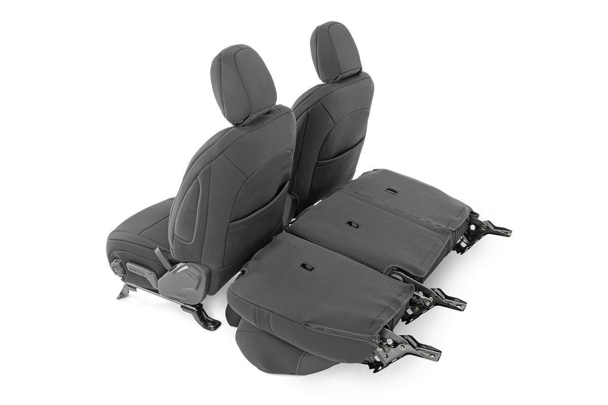RC-91012 Couvre-Sieges | Front and Rear w/ Armrest | Jeep Wrangler JL (18-23)