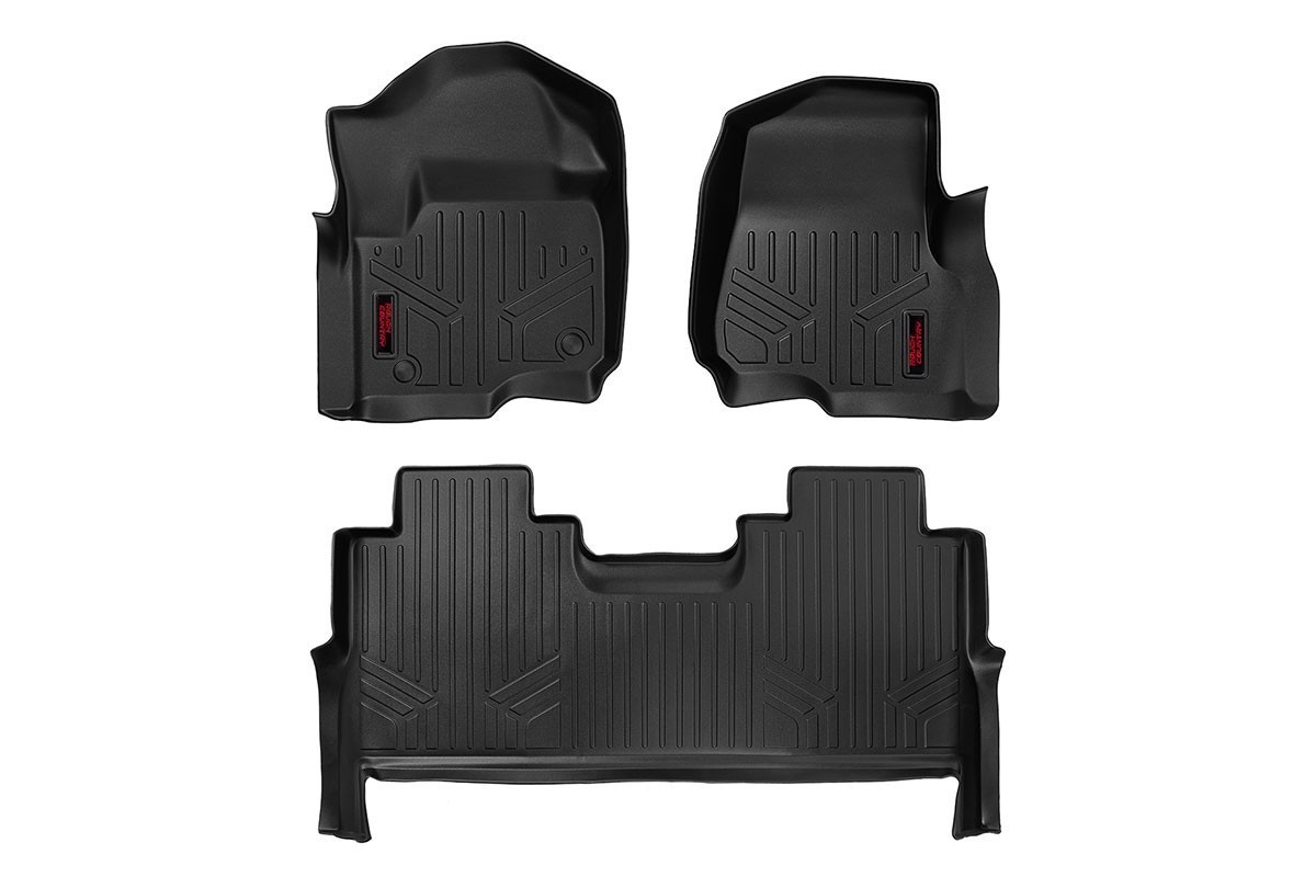 RC-M-51712 Floor Mats | Front and Rear | Ford F-250 Super Duty (17-23)/F-350 Super Duty (17-23)