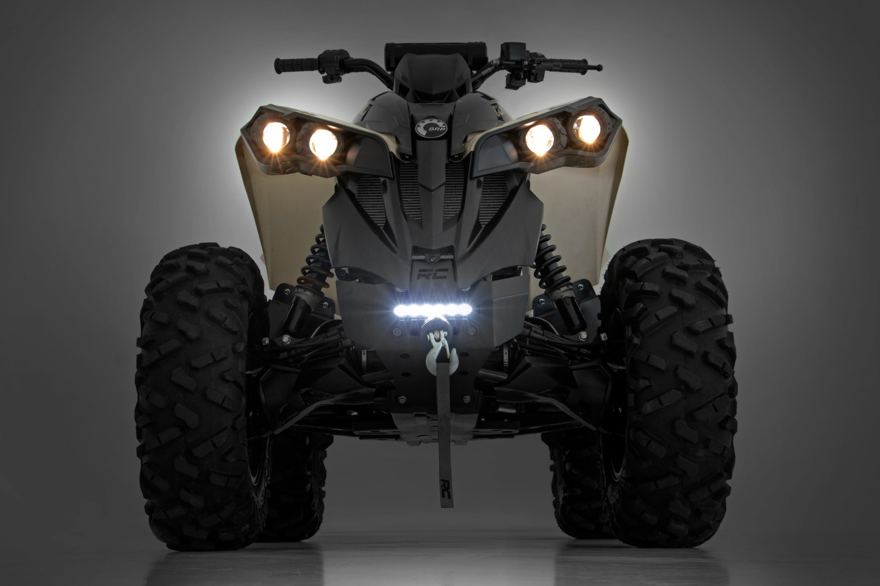 Winch Bumper | Black Series LED | 6" Light | Slime Line | Can-Am Renegade