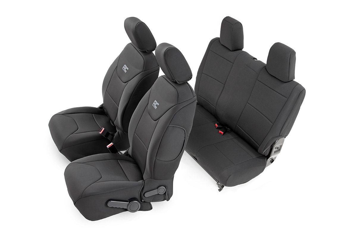 RC-91007 Seat Covers | Front and Rear | 2-Door | Jeep Wrangler JK 4WD (2013-2018)
