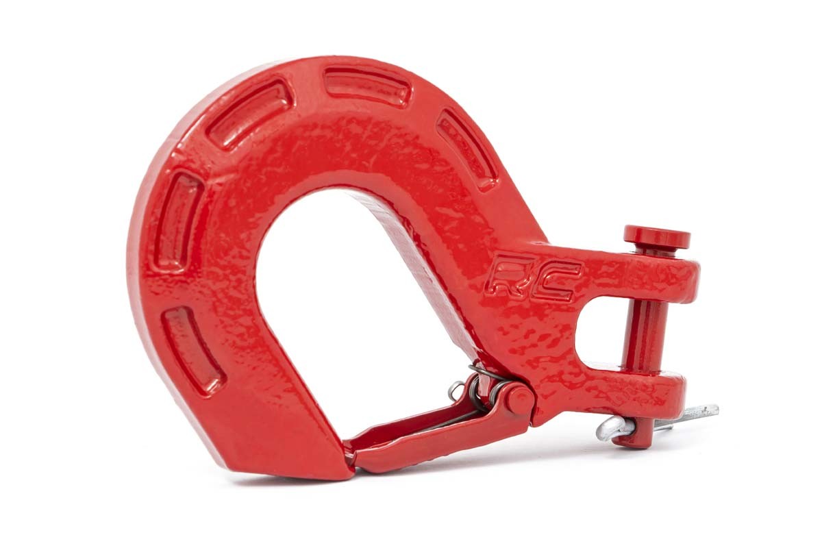 Recovery Winch Hook | Forged | Red