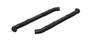 3IN Round Side Bars Semi-Gloss Black
