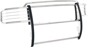 Grille-Guard Polished Stainless Steel With Brush Guard Without Skid Plate Without Step Plate