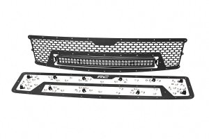 70196 Mesh Grille | 30" Dual Row LED | Black | Chevy Silverado 1500 (07-13)