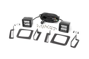 70689 LED Light Kit | Fog Mount | 2" Black Pair | GMC Sierra 1500 (14-15)
