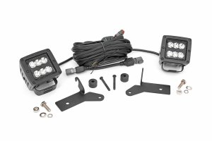 70052 LED Light | Hinge Mnt | 2" Black Pair | Jeep Gladiator JT/Wrangler 4xe/Wrangler JL (18-23)