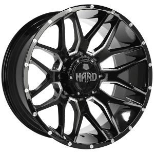 Wheel RUF64 Mudder Gloss Black - Milled Edge 20x10.0 5x127/5x139.7 ET-19 CB 77.8