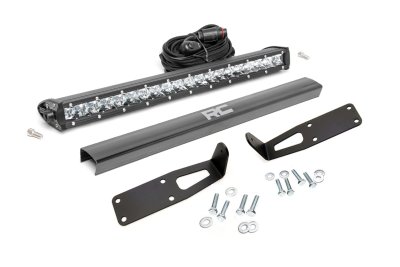 70609 LED Light Kit | Bumper Mount | 20" Black Single Row | Ram 2500/3500 (10-18)