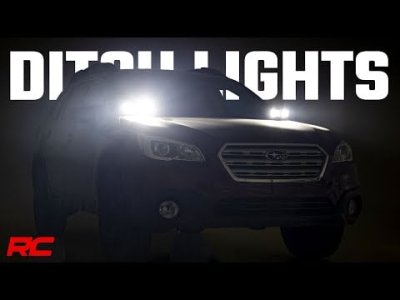 70851 LED Light Kit | Ditch Mount | Dual 2" Black Pairs | Spot | Subaru Outback (15-19)