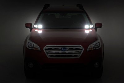 70852 LED Light Kit | Ditch Mount | Dual 2" Black Pairs | Flood | Subaru Outback (15-19)