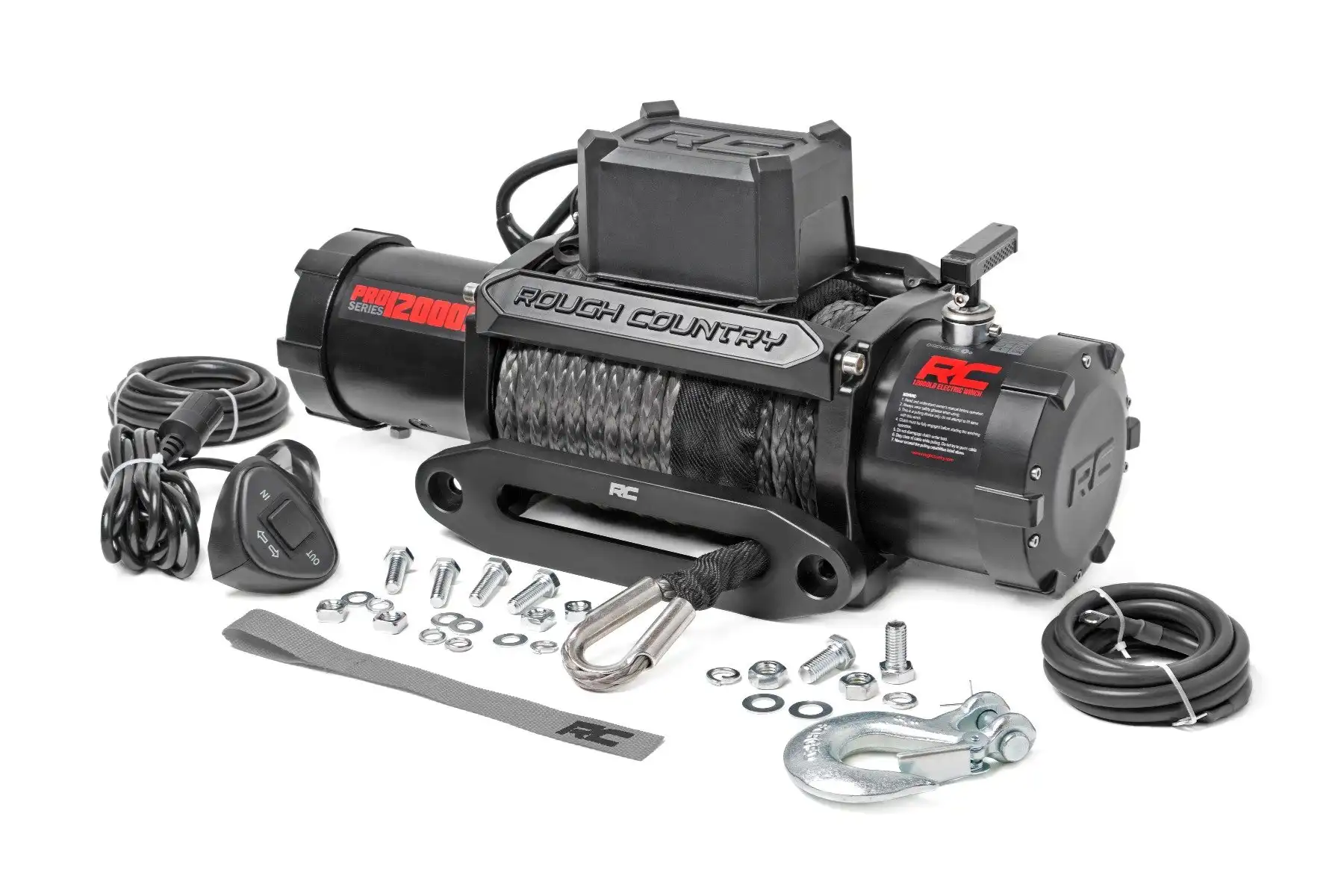 Winch 12000-Lb Pro Series | Synthetic Rope